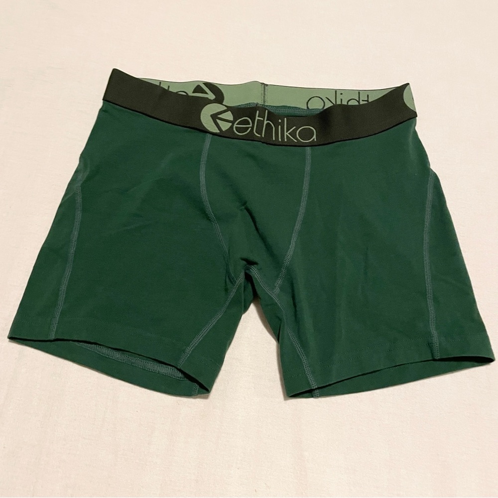 Ethika Men's The Mid Boxer Briefs Victory Green Size Small